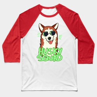 HUSKY SQUAD (red) Baseball T-Shirt